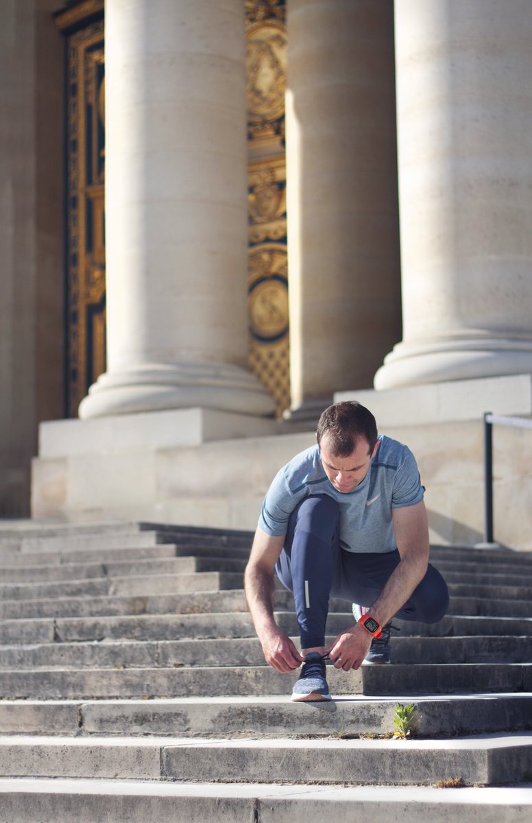 alexiscavelier's tweet image. Top départ pour une nouvelle journée, placée  sous le signe du sport et du bien être! Belle journée à tous...💙🧡 @Polar_France #PolarM430 @BMarathon_Paris #training #alexiscoaching #coach #paris