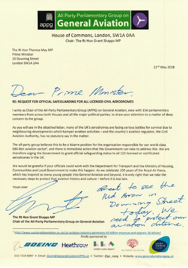 APPG_GA's tweet image. The #GeneralAviation parliamentary group is urging @transportgovuk to safeguard ALL licensed aerodromes in the UK. The appointment of @Byron_Davies as #GeneralAviation Champion is welcome, but our 155 members want to see policy changes too! Read more here: generalaviationappg.uk/all-party-grou…