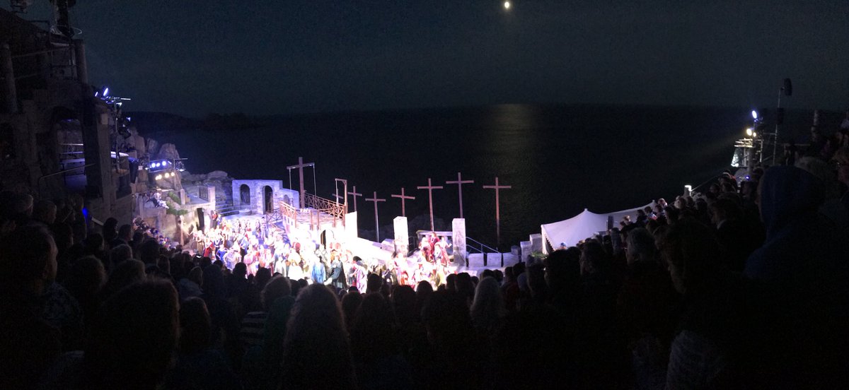 If there was a better place in the UK to be last night than <a href="/minacktheatre/">Minack</a> watching Jesus Christ Superstar, I’d be very surprised. Absolutely superb in every respect.