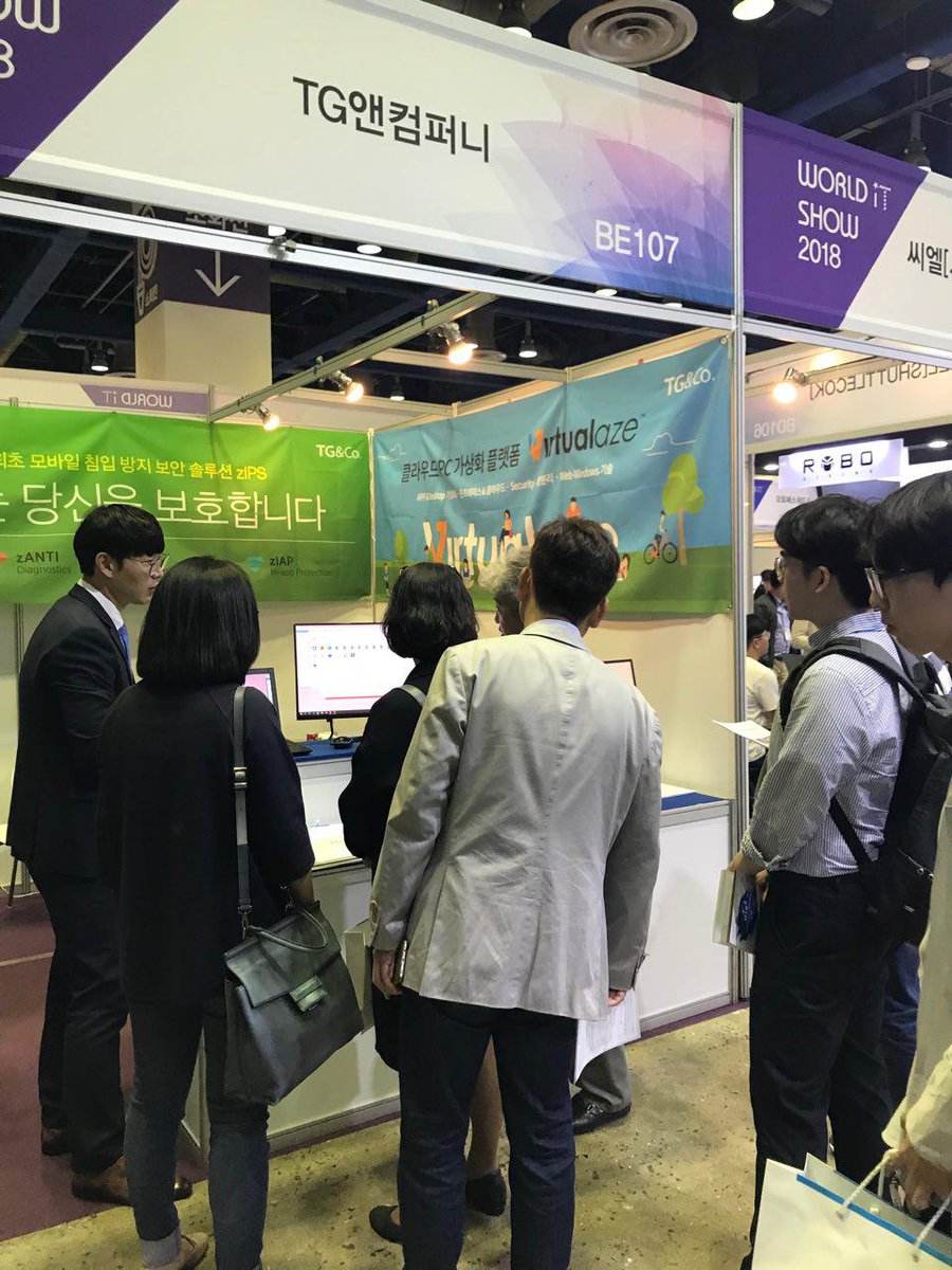 Virtualaze (@virtualaze) on Twitter photo <a href="/Virtualaze/">Virtualaze</a> ™, German virtualization specialist of the products Virtualaze™ Unify and UnifyPlus product range participates for the first time at the Korean Computer show “World IT” in Seoul/Korea, represented by the Korean distribution partner TG&Co. prlog.org/12710827-virtu… <a href="/Virtualaze/">Virtualaze</a> ™, German virtualization specialist of the products Virtualaze™ Unify and UnifyPlus product range participates for the first time at the Korean Computer show “World IT” in Seoul/Korea, represented by the Korean distribution partner TG&Co. prlog.org/12710827-virtu…