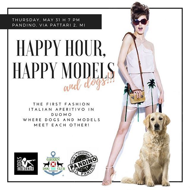 Hello Girls!!!
Good News are coming! 
Models Corner, jointly with Pandino Milano and Green Dog Club - @greendogclub, is organizing a special aperitivo for models in town and for their little puppies 💕🐶🐺🐕💕
Thursday, at Pandino Milano (via Pattari … ift.tt/2kwb3lh