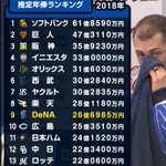 プロ野球の推定年棒ランキングの中に？1つおかしなのが入っている!