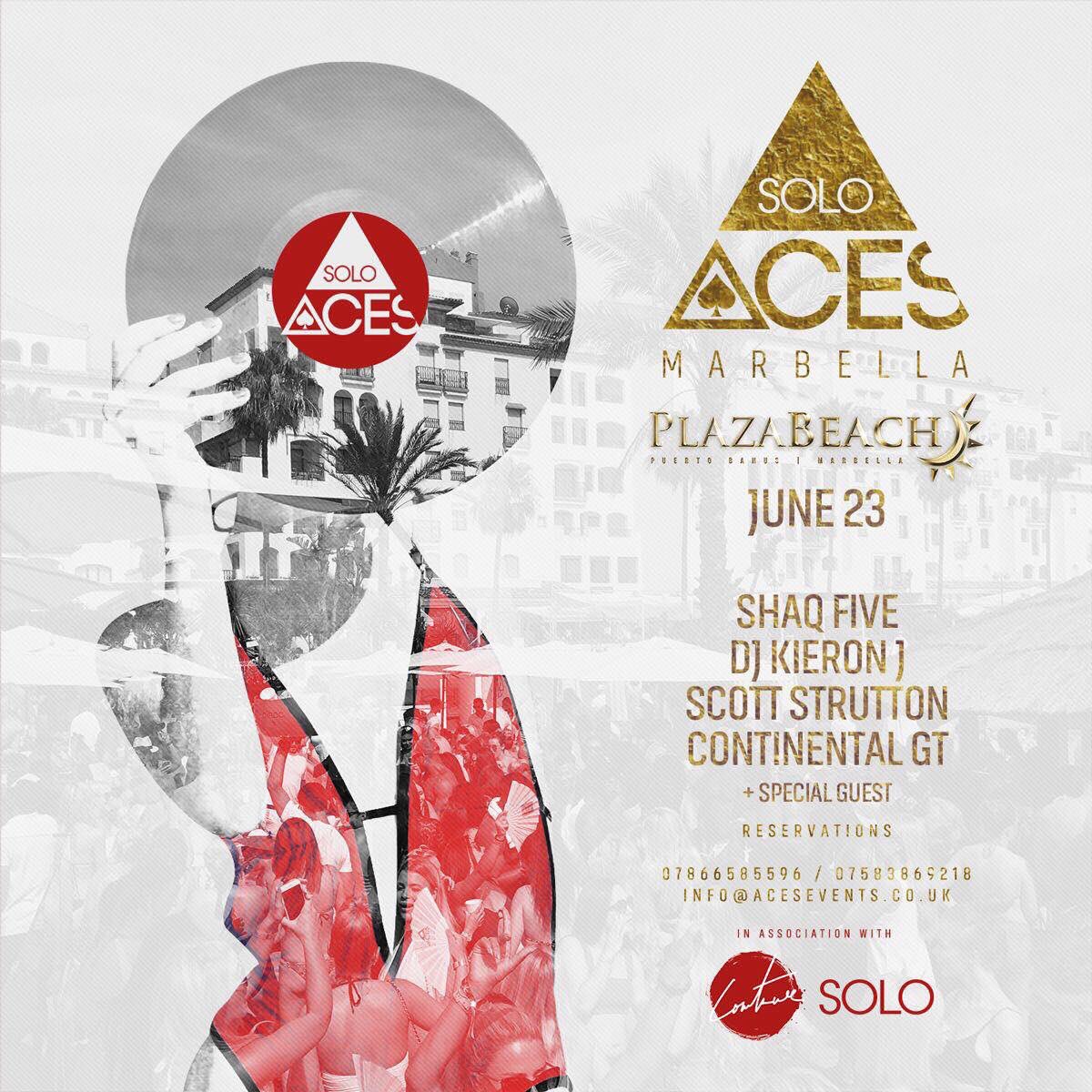 soloeventsuk's tweet photo. Marbella next month 🇪🇸

Saturday 23rd June

SOLO x @ACESevents 

@PlazaBeach_  x @miragemarbella_ 

Beds &amp; Booths on request https://t.co/hxfsuSWhck