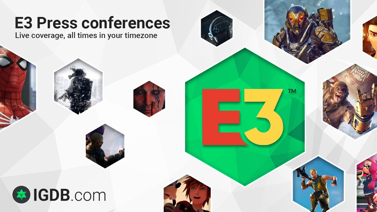 IGDBcom's tweet image. Did someone say #E3? Well look here.. we got you covered! 👀
Countdown to all press conferences in your timezones + all games &amp;amp; trailers updated live on the page. 😎 #E32018 #hype #gaming

➡️igdb.com/r/E3