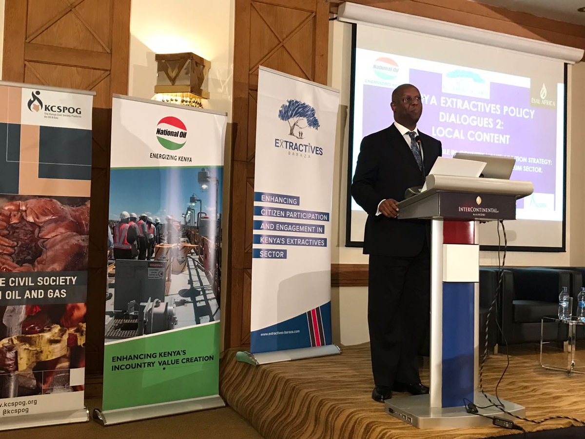ExtraBaraza's tweet photo. PS @MadiniKenya giving the Keynote address at the Local content @andrewnkamau @ESAL_Africa @NationalOilKE https://t.co/I8OFa0NUlQ