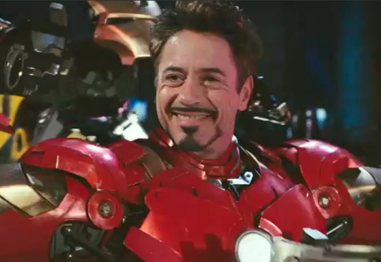 Featured image of post Tony Stark Iron Man Smiling With a box of scraps