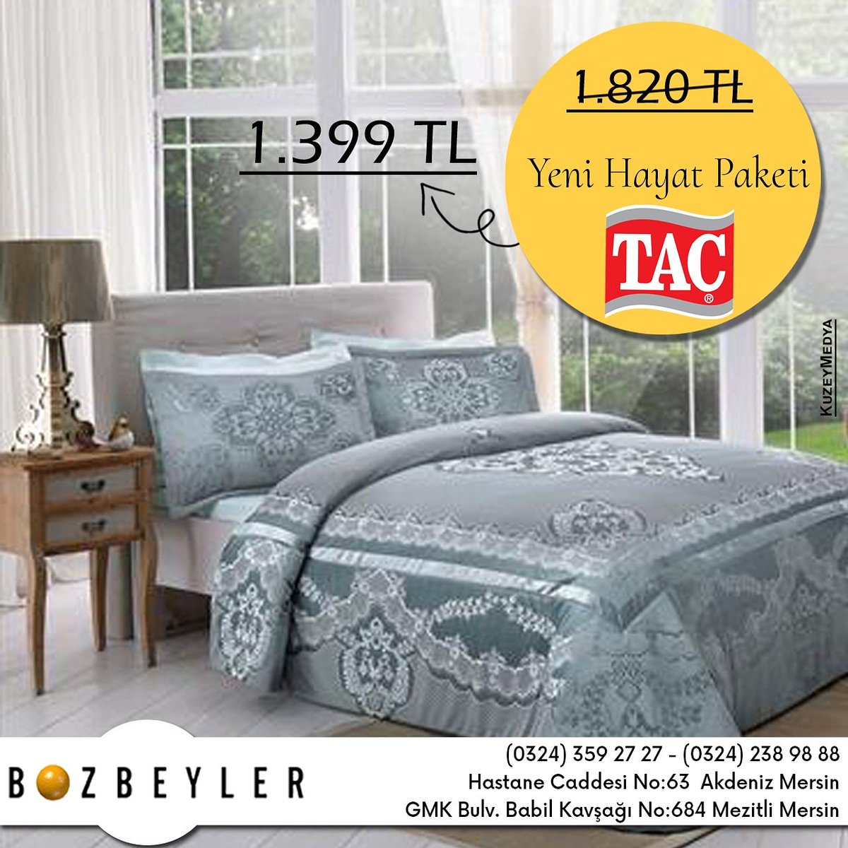boz_beyler's tweet photo. Taç Yeni Hayat Çeyiz Seti uygun fiyat garantisi ile Bozbeyler mağazasında
#bozbeyler #mersin #taç #yenihayat #çeyizseti #linensset #homesweethome #homedesign #newlife #kuzeymedya #bozbeylerexclusive https://t.co/evOzlFVUf9