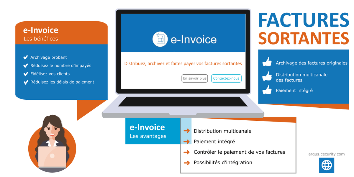 Cecurity's tweet photo. [#Solution] Avec la solution e-Invoice de https://t.co/v6C8JIEeN7, permettez à vos clients d’accéder directement à leurs factures en ligne via un système d’archivage électronique EAS, de les consulter et de les payer. En savoir plus : https://t.co/QU985BKvsS
#efactures #archivage https://t.co/9sAEkhBTo0
