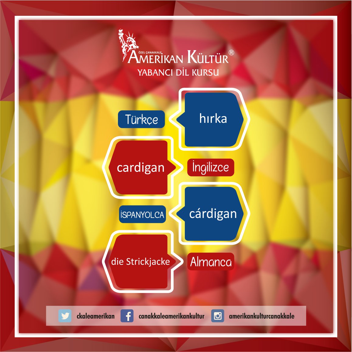 #amerikankültür #çanakkale #ingilizce #ispanyolca #türkçe #çomü #ispanyolcakelime #spanish #almancakelime #german #learn #online