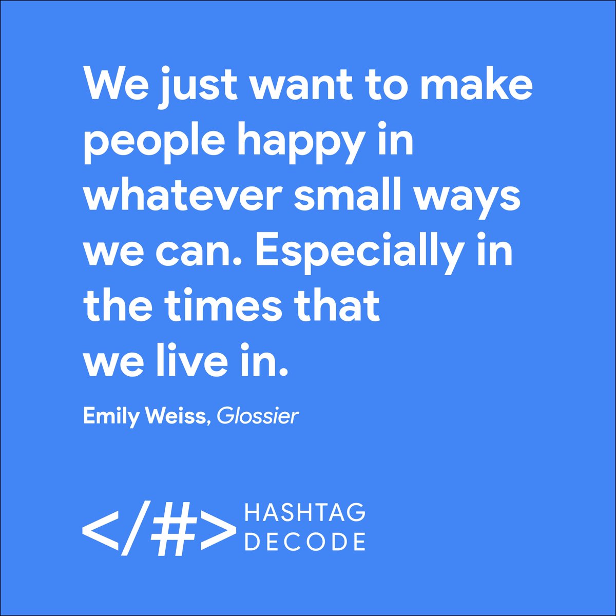HashtagDecode's tweet photo. At @HashtagDecode, We just want to make people #happy in whatever small ways we can. Especially in the times that we live in.
#HashtagDecode #BeTheChange
https://t.co/ApXgw9J9HO https://t.co/Cdf6Y0FdaK
