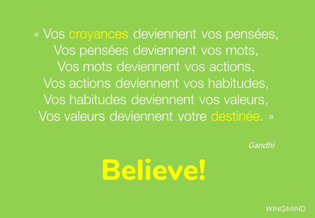 wingmindgrowth's tweet photo. #croyanceslimitantes. « je ne suis pas capable de... » « je ne mérite pas de… » « il ne changera jamais… » Avoir conscience de nos croyances limitantes et les remettre en cause, c’est déjà changer notre destinée et probablement celle des gens qui nous entoure. #believe. https://t.co/ZcqsZdWV5e