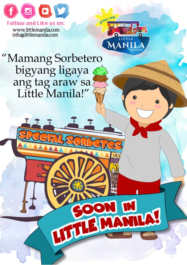 LittleManilaME's tweet photo. Life is sweet with Ice Cream.. at Little Manila the secret ingredient is love... #Sorbetes #Mamangsorbetero #Pinoyfood #Foodlover #Foodstagram #AtinIto #Dubai #MyDubai #AbuDhabi https://t.co/Fl4XKDr4ND