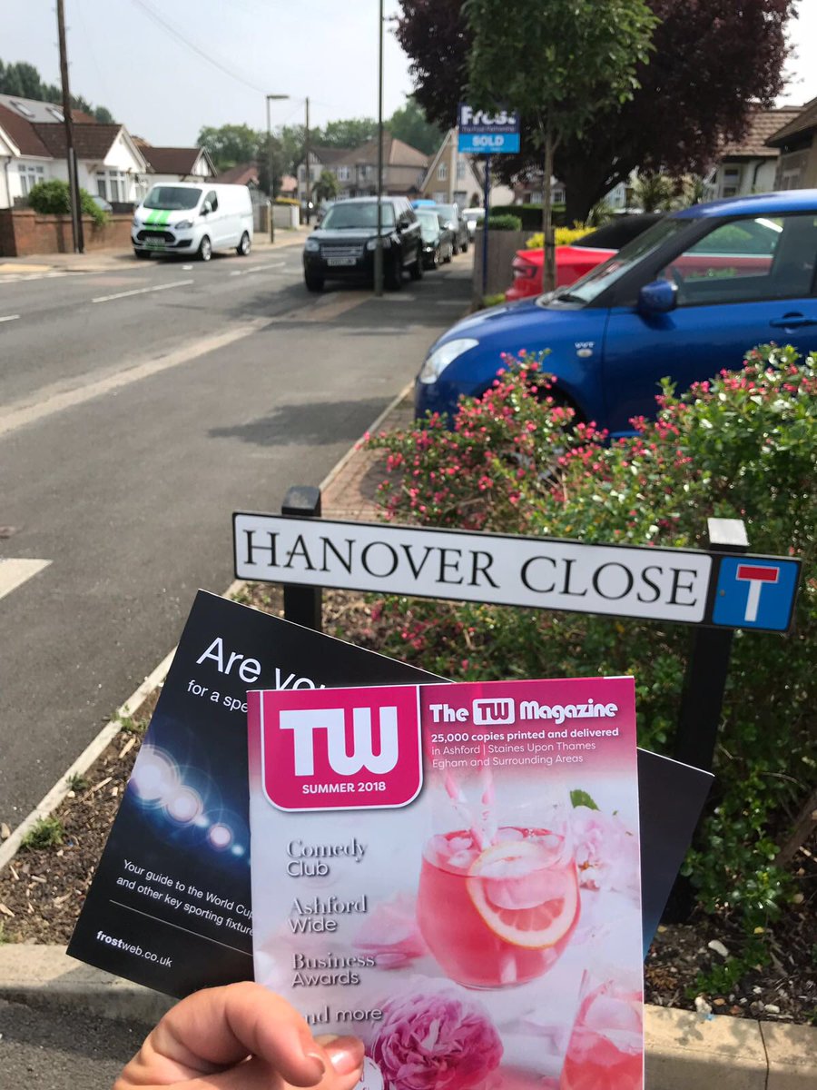 leaflets2go's tweet image. The Leaflets2go team out in Ashford this week #Leaflets2Go #Frost #Magazines #TW