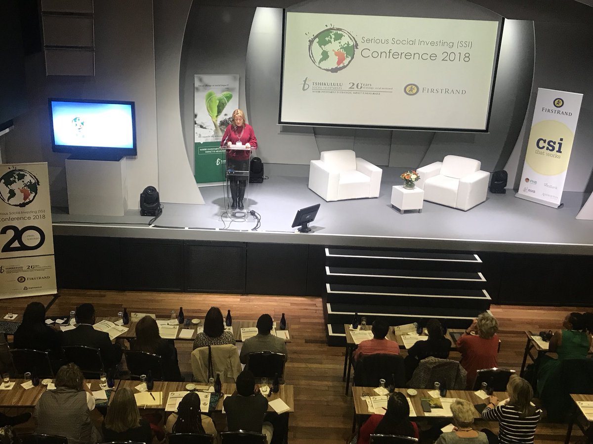 SSIConference's tweet image. Tshikululu Social Investments CEO, Tracey Henry gives the opening welcome at the #SSIConference2018 🌍