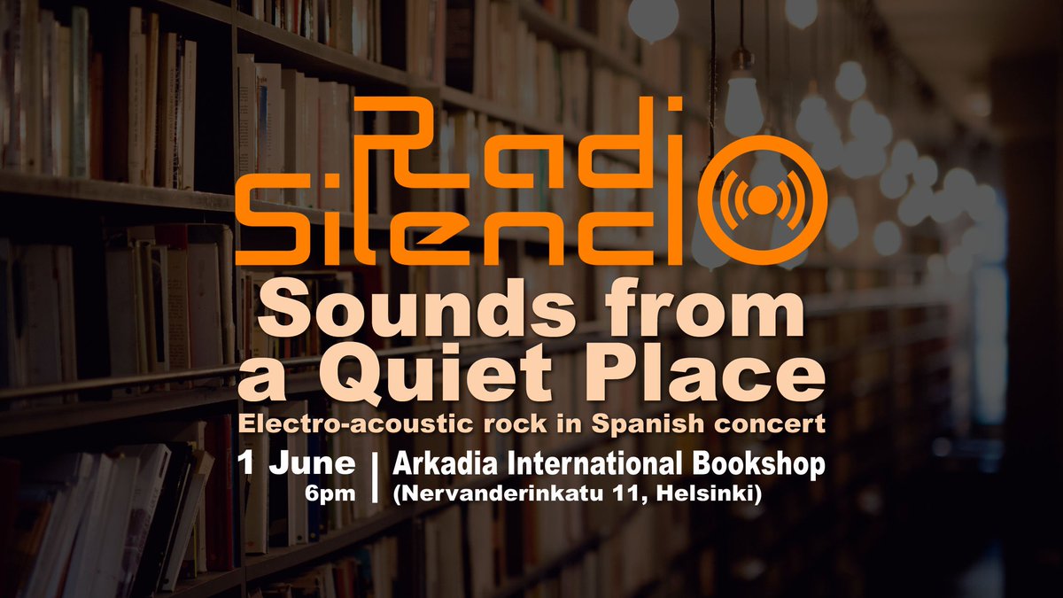 radiosilencioFI's tweet photo. Welcome this Friday to @ArkadiaBookshop!
https://t.co/Z5XrtPWv7Z

#LiveInHelsinki #HeslinkiLive #HeslinkiLiveMusic #RockInSpanish #RockEnEspañol #RockEnEspanol https://t.co/DNInIRNzyx