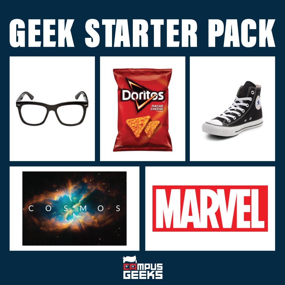 CampusGeeksNet's tweet photo. Geek Starter Pack! https://t.co/es5jMjjHFz