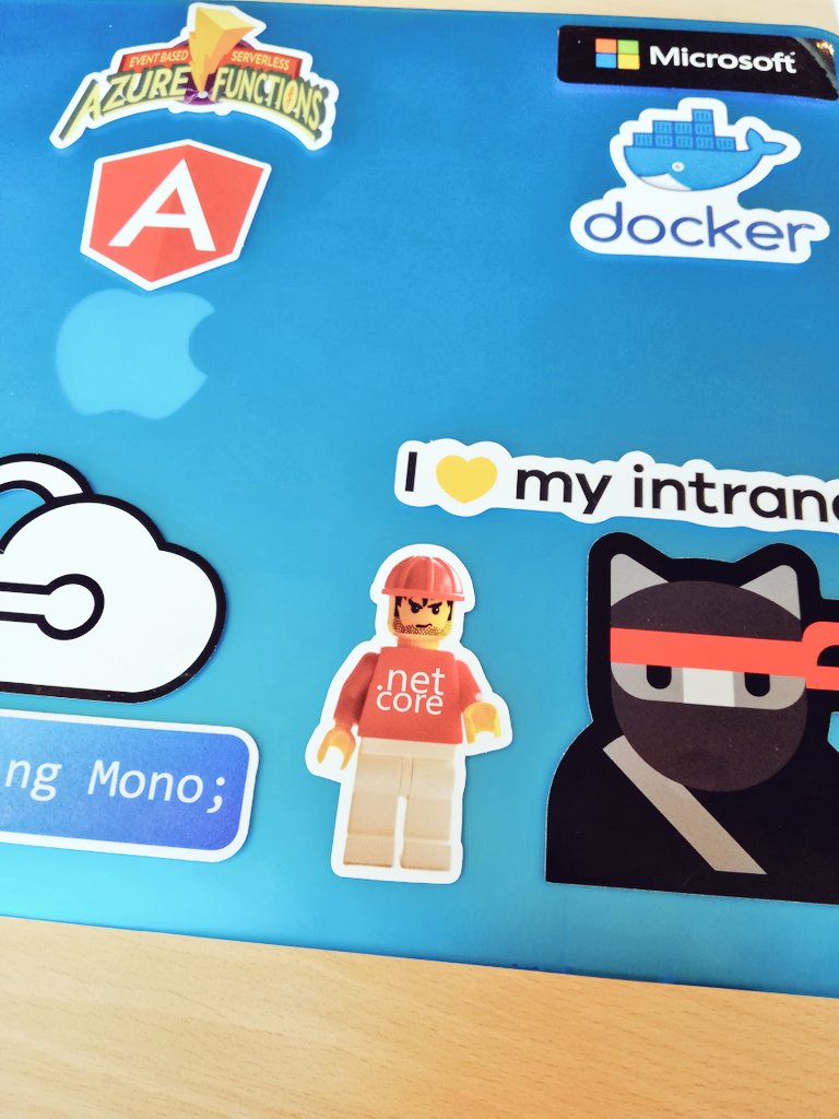 kasuken's tweet image. Another beautiful sticker for my Mac from #dotnetday18