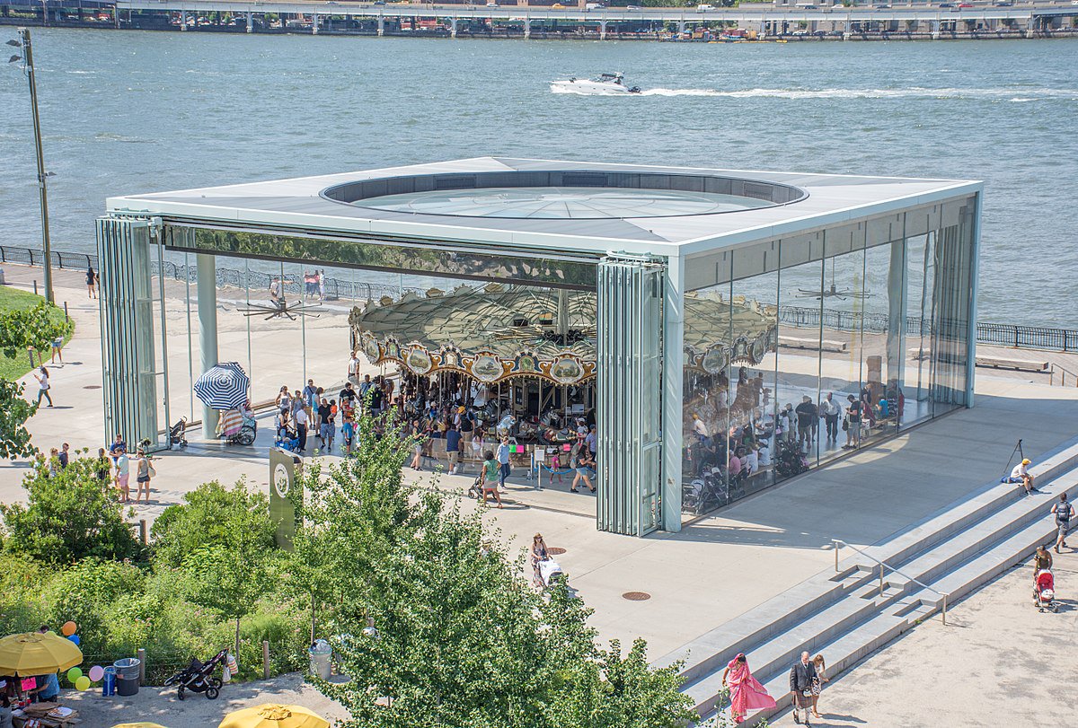 ateliersjnouvel's tweet photo. "The aim of @janescarousel pavilion is to be a protective shelter as well as a welcoming public space for the children of the city coming for enjoyment and a fun-filled ride." Jean Nouvel #AJNwork https://t.co/hwSL5PJ50t