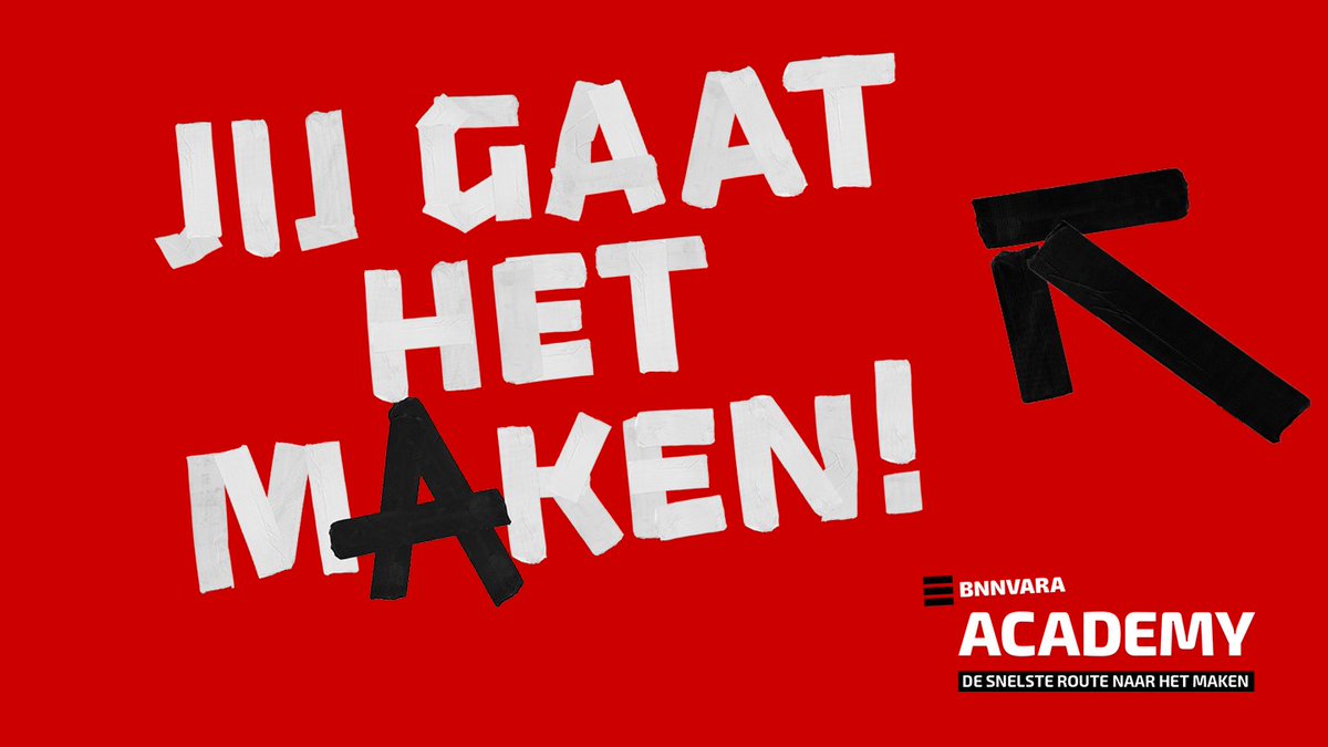 NOG MAAR EEN PAAR UUR OM JE AAN TE MELDEN! De formulieren verdwijnen om 12.00 uur, dus pak nog snel je kans: bnnvaraacademy.nl #bnnvaraacademy