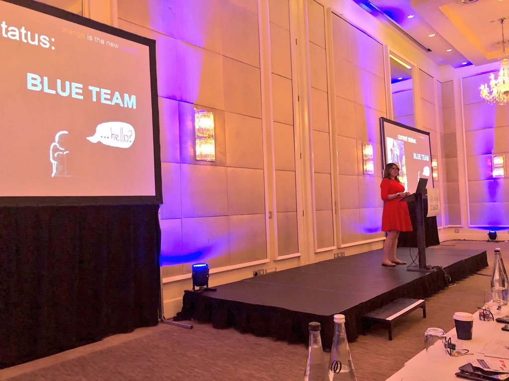 jaysonstreet's tweet image. Here’s @aprilwright rocking her #ITWebSS2018 Cape Town talk! :-)