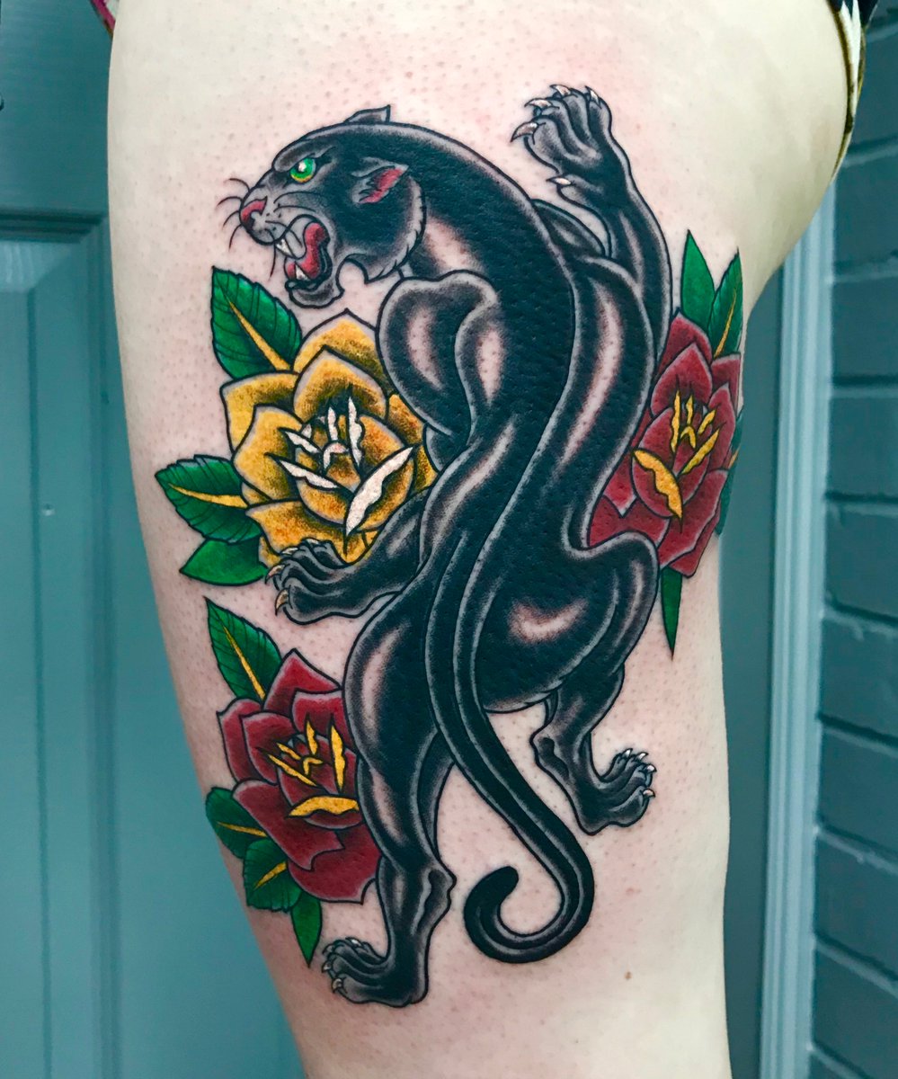 Traditional inspired panther for Rebecca from last