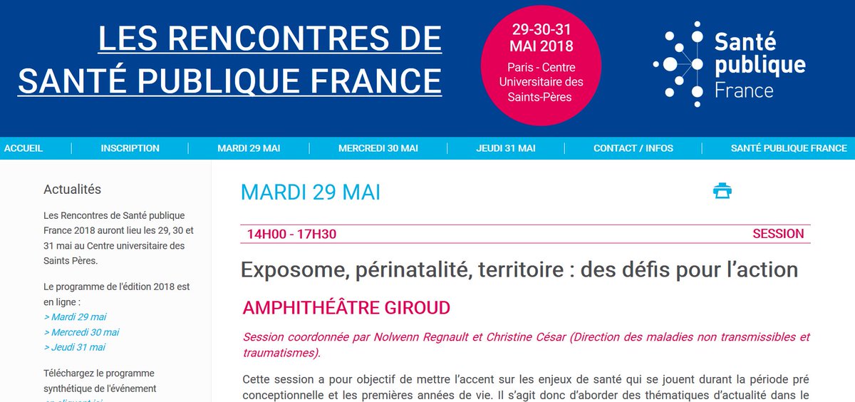 Comment signifier aux registres de malformations, les seuls à fournir des données d'expositions aux tératogènes, qu'ils ne comptent pas dans le paysage de la #prévention ? En ne les invitant pas, tout simplement!