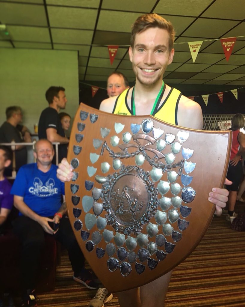 Congratulations to alumni Ollie Thorogood, winning possibly the world's largest shield - the South West Road Runners Ross Shield at the Bampton to Tiverton road race. We think you should now have to carry it in future races as a handicap!