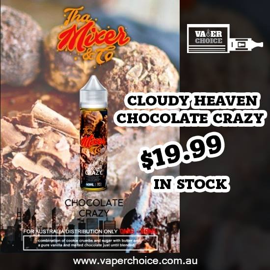 VaperChoice's tweet image. Chocoholics of the world, rejoice! Our chocolate delight flavor will give you the finest cocoa mixed with cream for a taste that is delightful and delicious. A perfect vaping treat for after dinner or when you get a midday sugar craving.