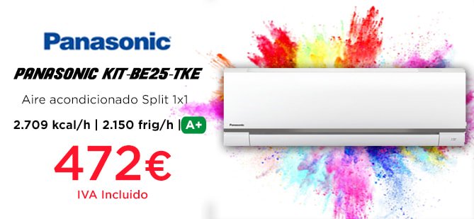 ¿Estas preparado para el verano? ¡Que este año no te pille por sorpresa el calor! Compra nuestro aire acondicionado Panasonic KIT-BE25-TKE con las mejores prestaciones, al mejor precio y limítate a disfrutar del buen tiempo hnosperez.com/aire-acondicio…