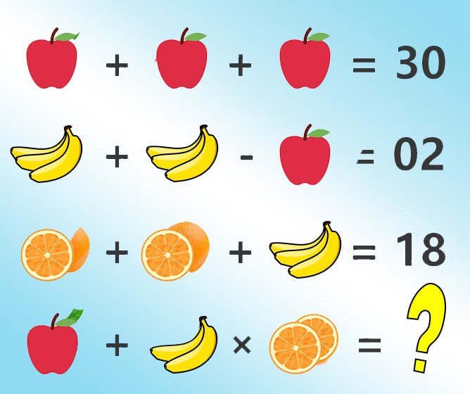 MetaFunGames's tweet image. Hi, here is a easy math test for you!!!
By the way, pay more attention to the orange~
I believe you can find the right answer! Let&apos;s do it!