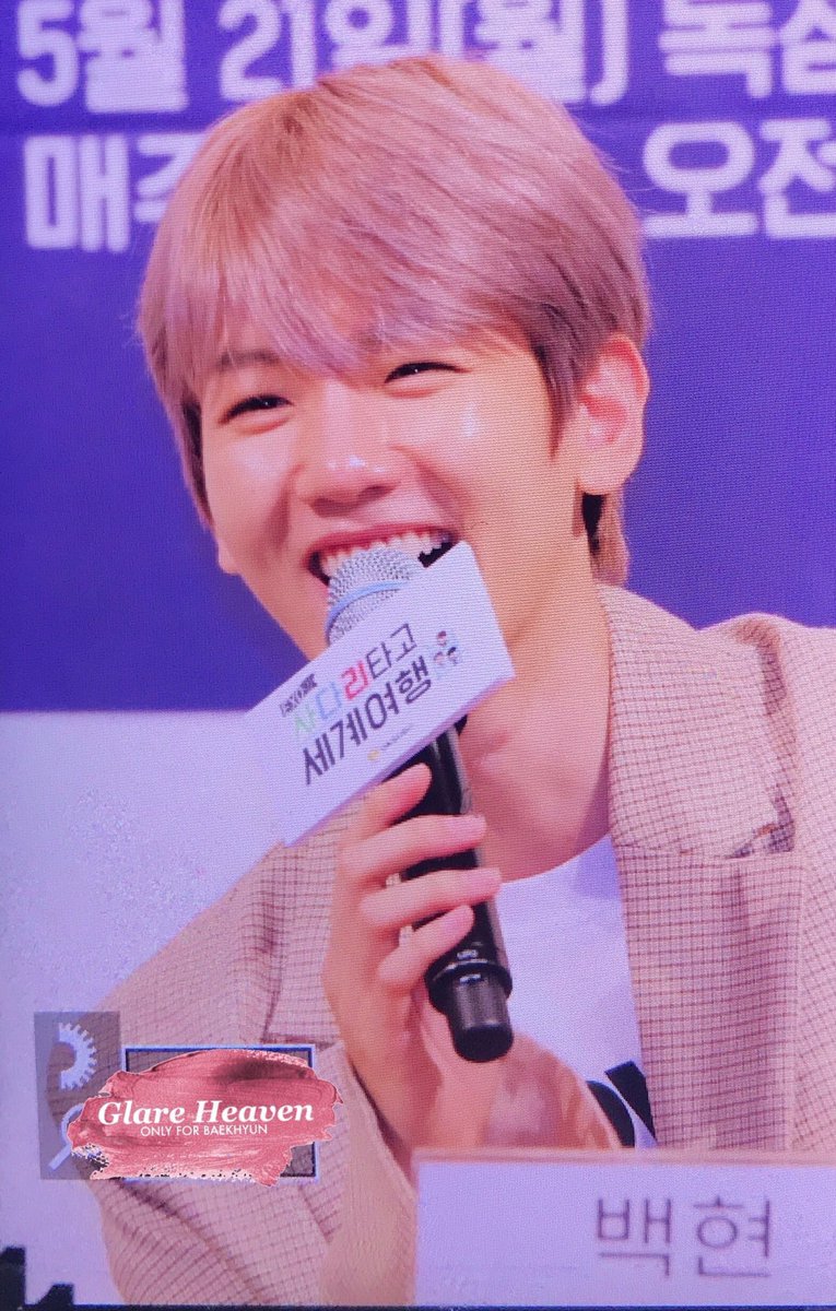EXOCASTLE's tweet photo. [PREVIEW] 180529 CBX Japan chapter press conference <Travel The World on EXO's Ladder> #BAEKHYUN
cr: Glare Heaven https://t.co/tRZGwVLcaj