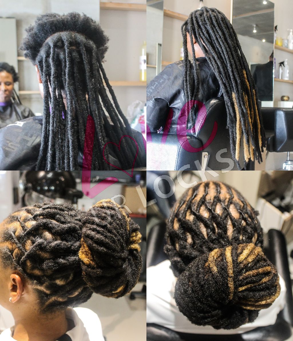 loveurlocksza's tweet photo. We're so excited to be able to offer our clients so much flexibility and variety. The ability to go from natural hair to dreadlocks, and then back to your gorgeous afro again at will is incredible.

#artificialdreadlocks

Make An Appointment: 0615424462 (Call/WhatsApp | Inbox/DM) https://t.co/kwVbkWM8Be