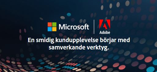 MKSECom's tweet image. Det finns plats för både #Dynamics_365 for Marketing och ett #Adobe samarbete: Flera ögonbryn höjdes då Microsoft och Satya Nadella i 2018 års marknadsföring ... dlvr.it/QVRpYf