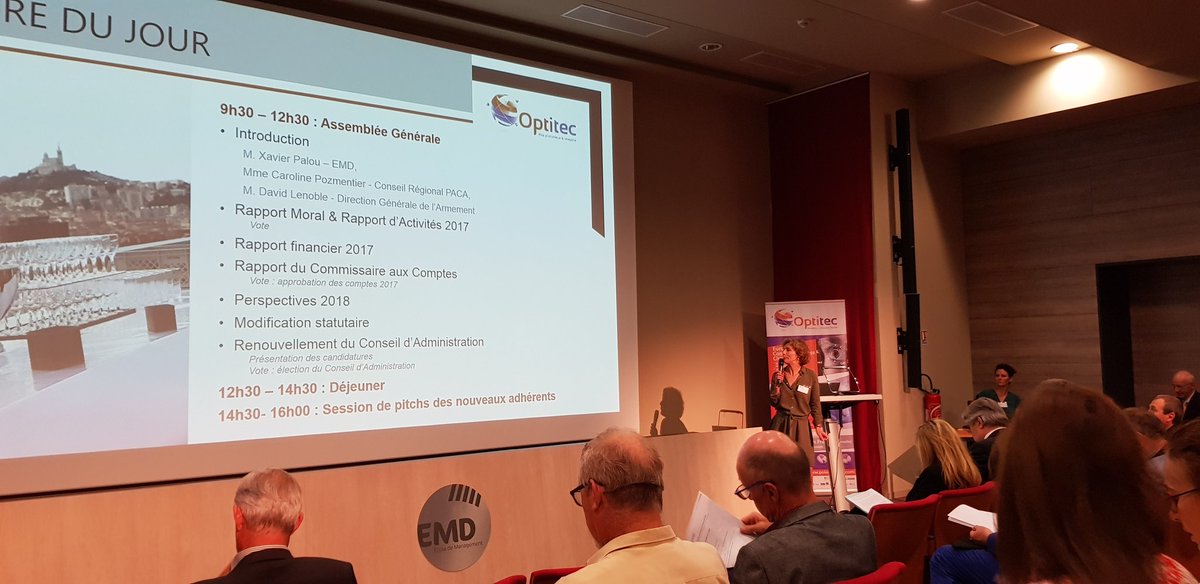 3DVTech's tweet photo. Nous sommes à l'EMD Marseille pour l'AG @Pole_OPTITEC. #OPTITEC https://t.co/vb4T6pnIPB