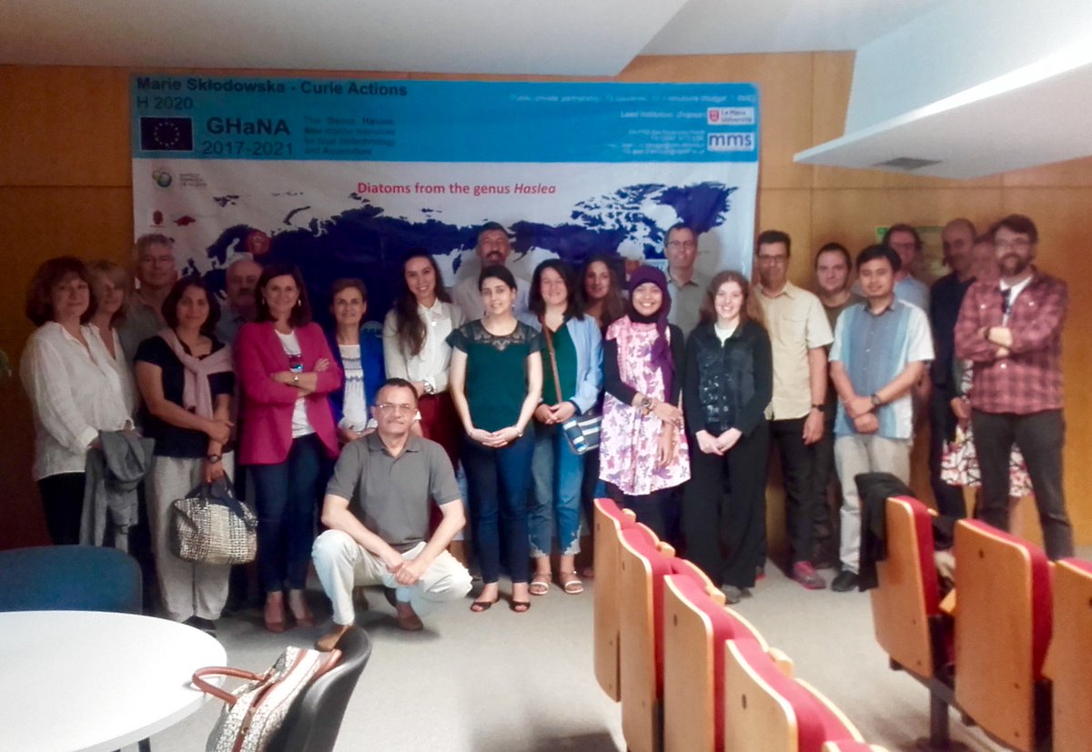 PascalJaouen's tweet photo. #GEPEA & #AlgoSolis: Research meeting at Univ. Gran Canaria @ULPGC : european prog. @GhanaH2020 #Microalgae #haslea. https://t.co/sIPgz0omRN