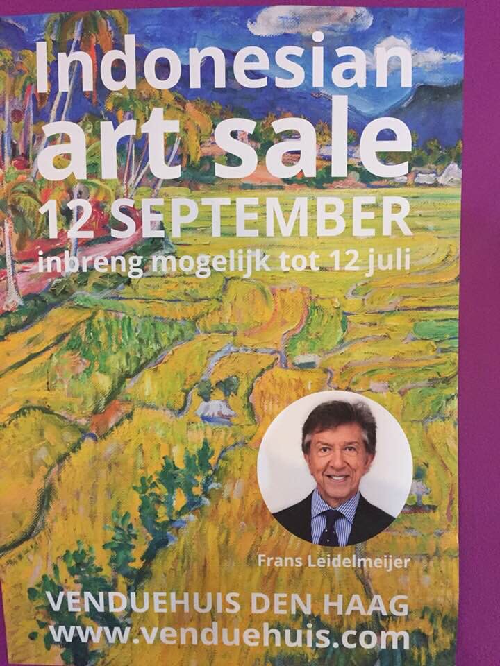 Op 1 juni houdt onze expert Indonesische junst @fransleidelmeijer een lezing over de bijdrage van Indische kunstenaars, architecten en vormgevers aan de Nederlandse samenleving na 1900. Daarna kunt u  uw Indische kunst laten taxeren. Adres: <a href="/VenduehuisDH/">Venduehuis Den Haag</a> Nobelstraat 5