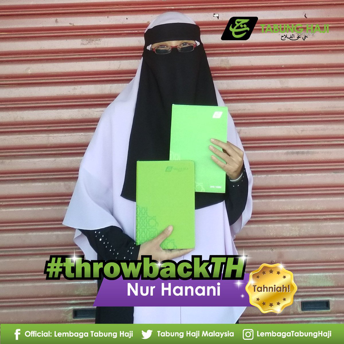 Tabung_Haji's tweet image. Tahniah kepada Mohammad Muslim &amp;amp; Nur Hanani kerana telah memenangi buku Nota Eksklusif TH dalam peraduan #throwbackth dengan berkongsi cerita atau pengalaman mengenai simpanan Tabung Haji anda di Instagram kami untuk memenangi buku nota eksklusif TH