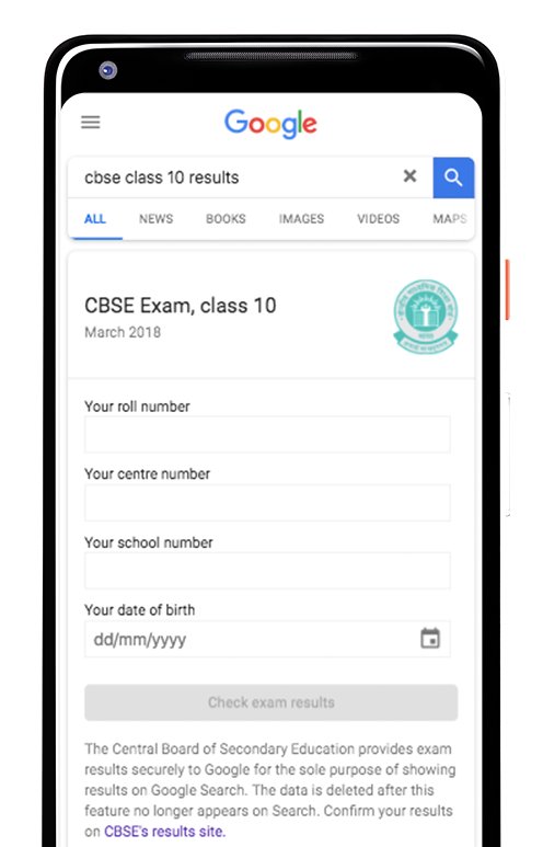 GoogleIndia's tweet photo. The results are out, and finding them is as easy as looking up ‘CBSE Class 10 Results’ on Google Search. #AnswersMadeEasy #CBSE10THResult2018 https://t.co/t992Uysbj7