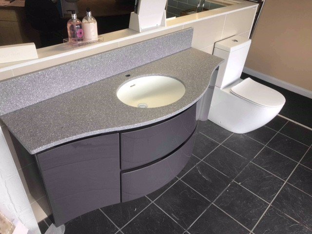 TheWharfBlog's tweet image. A recent bathroom installation, enhancing the use of thermoformable solid surface with this curvaceous finish around the basin.