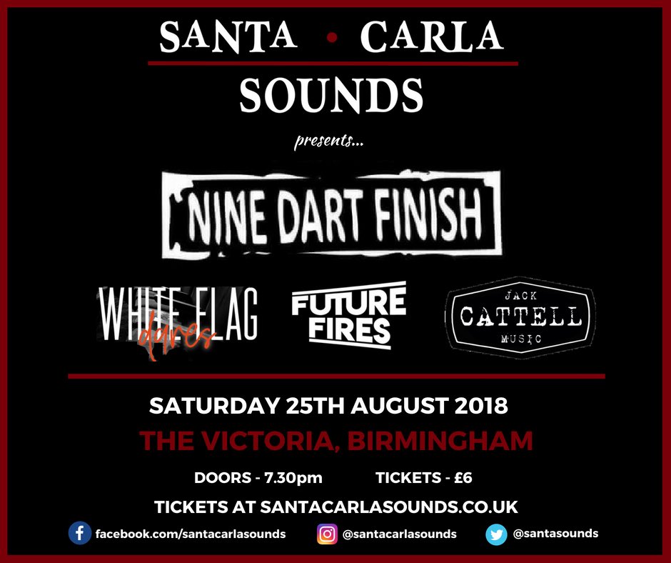 SantaSounds's tweet image. Another fantastic line-up in store at @TheVictoria on Saturday 25th August, with @NDFmusic @whiteflagdares @futurefiresband and Jack Cattell ✌️

Tickets on sale 👉 bit.ly/2L4HG4Q