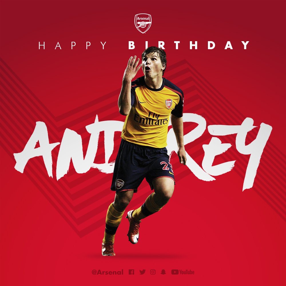  Happy 37th birthday to you, Andrey Arshavin 