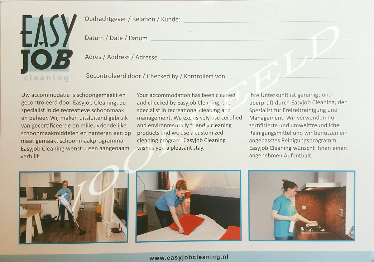 EasyjobCleaning's tweet photo. Vanaf heden maken wij gebruik van controle kaartjes. Deze worden bij elke controle neergelegd om de kwaliteit te waarborgen! https://t.co/f9WU98xiW2