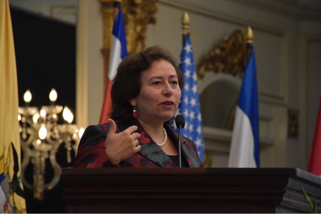 CC_Guatemala's tweet photo. La Dra. @raquelyrigoyen , Vicepresidenta del Instituto Internacional de Derecho y Sociedad -IIDS- de Perú, inicia su conferencia "Acceso a la Justicia Constitucional de los Grupos en Situación de Vulnerabiliad" #CCTeIncluye https://t.co/gllODpdwSP