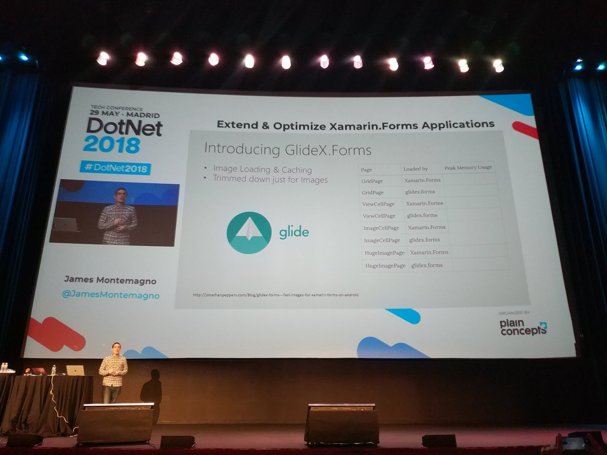 Jtorrecilla's tweet photo. Imagen loading and caching with #glidex #xamarin #DotNet2018 by @JamesMontemagno https://t.co/plc5DMAbQp