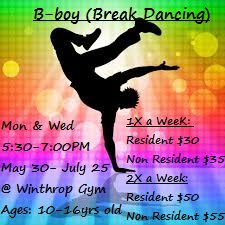 NewLondonRec's tweet photo. Don’t miss out on the next session of B-boy Break Dancing. The students will
 be learning the four elements of what makes a bboy (break dancer) toprock,
footwork, and power moves. Register today at https://t.co/BlWNb0cBCM https://t.co/gsuYlUW6qx