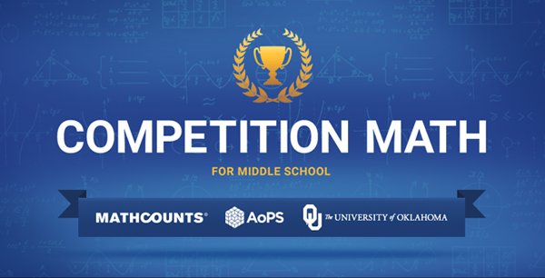 MATHCOUNTS's tweet photo. Summer session of Competition Math for Middle starts 6/6/18! Brought to you by @AoPSNews @UofOklahoma + #MATHCOUNTS this course is great for new or returning coaches. Check it out +register by 6/6/18 at https://t.co/WfPe8y2Zrm! https://t.co/u0rN1kv0Ec