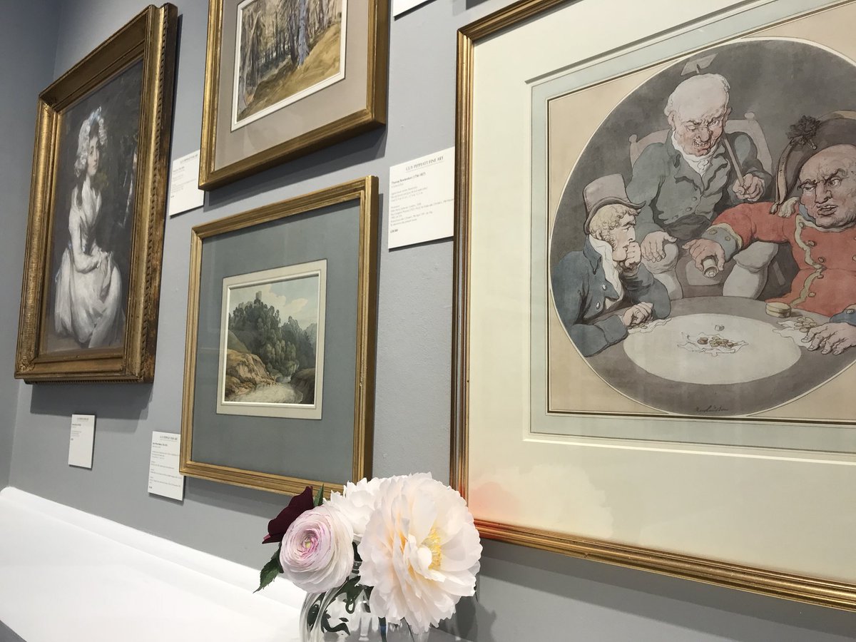 britishwcs's tweet photo. Our summer exhibition continues until 8 June #rowlandson #gambling #davidcox #whiteabbott #danielgardner #exhibition #drawings #watercolours #gallery #masonsyard #stjamess #art #artforsale #britishart https://t.co/2TCzwLRYR6