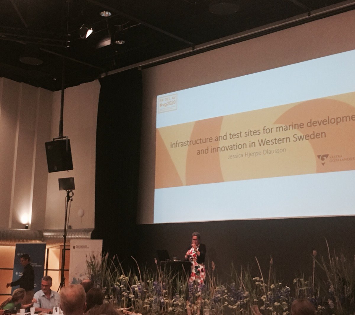 Blå bioekonomikonferens i Malmö - @VGR_regionalutv @jeshjeO på plats och pratar om sitt strategiska arbetet med de marintima näringar.