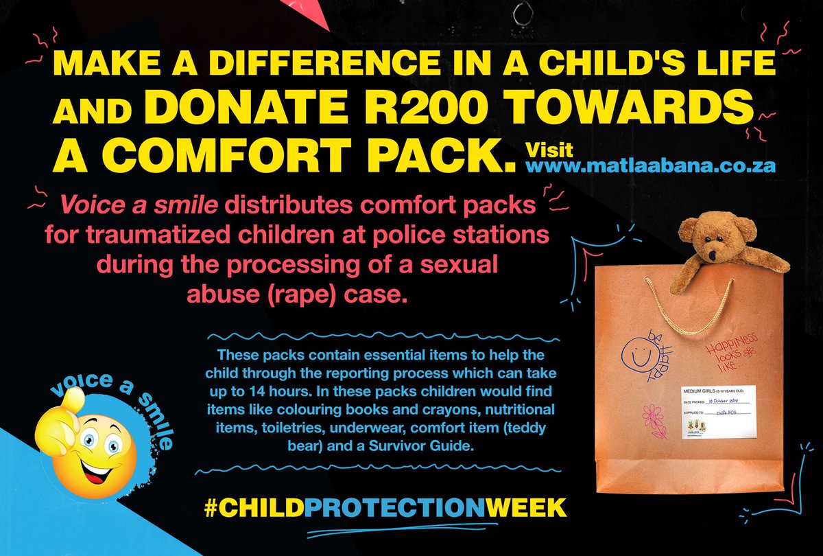 karenzoid's tweet photo. UPDATE! We have raised R6008 so far, R4500 over the last 24 hours. Thank you so much to those who have sponsored a pack. Let’s keep it going!! #childprotectionweek #comfortpack #childrape #beavoice @MatlaABana1 https://t.co/WxXtqkBFTu