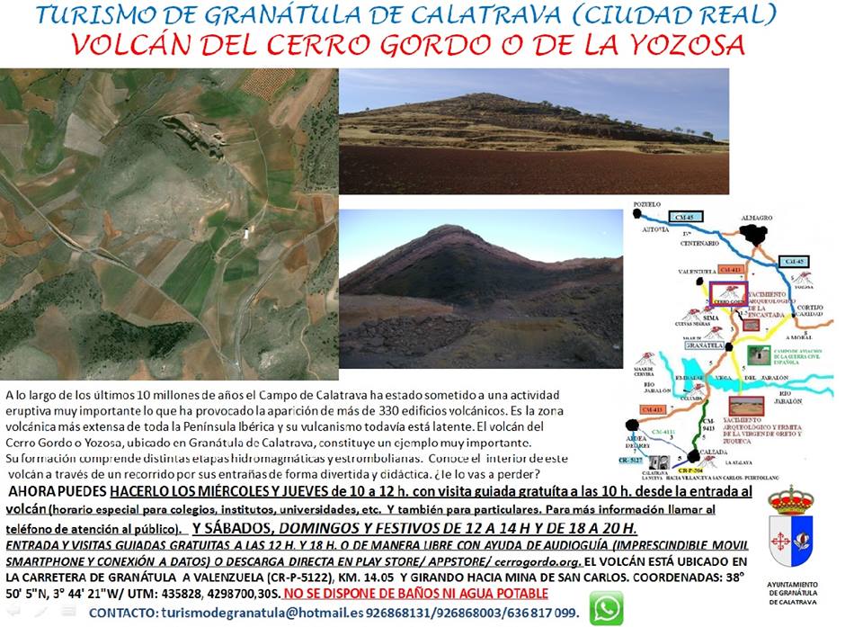 AytoGranatula's tweet photo. NUEVOS HORARIOS para visitar nuestro Volcán Museo de #Granátula @Calatravaparque https://t.co/qdiBIkgahV